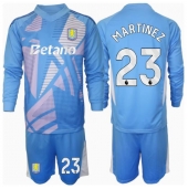 Maillot de football Réplique Aston Villa Emiliano Martinez #23 Gardien de but Troisième Enfant 2024-25 Manche Longue (+ Pantalon court)