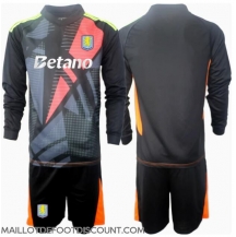 Maillot de football Réplique Aston Villa Gardien de but Extérieur Enfant 2024-25 Manche Longue (+ Pantalon court)