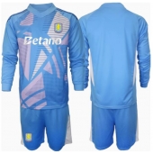 Maillot de football Réplique Aston Villa Gardien de but Troisième Enfant 2024-25 Manche Longue (+ Pantalon court)