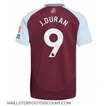 Maillot de football Réplique Aston Villa Jhon Duran #9 Domicile 2024-25 Manche Courte