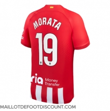 Maillot de football Réplique Atletico Madrid Alvaro Morata #19 Domicile 2023-24 Manche Courte