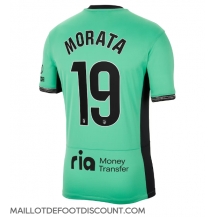 Maillot de football Réplique Atletico Madrid Alvaro Morata #19 Troisième 2023-24 Manche Courte
