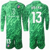 Maillot de football Réplique Atletico Madrid Jan Oblak #13 Gardien de but Extérieur Enfant 2024-25 Manche Longue (+ Pantalon court)