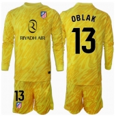 Maillot de football Réplique Atletico Madrid Jan Oblak #13 Gardien de but Troisième Enfant 2024-25 Manche Longue (+ Pantalon court)