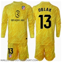 Maillot de football Réplique Atletico Madrid Jan Oblak #13 Gardien de but Troisième Enfant 2024-25 Manche Longue (+ Pantalon court)