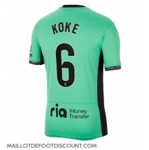 Maillot de football Réplique Atletico Madrid Koke #6 Troisième 2023-24 Manche Courte