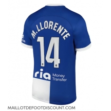 Maillot de football Réplique Atletico Madrid Marcos Llorente #14 Extérieur 2023-24 Manche Courte