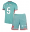 Maillot de football Réplique Atletico Madrid Rodrigo De Paul #5 Extérieur Enfant 2024-25 Manche Courte (+ Pantalon court)