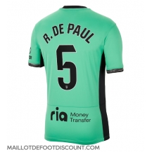 Maillot de football Réplique Atletico Madrid Rodrigo De Paul #5 Troisième 2023-24 Manche Courte