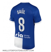 Maillot de football Réplique Atletico Madrid Saul Niguez #8 Extérieur 2023-24 Manche Courte