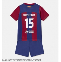 Maillot de football Réplique Barcelona Andreas Christensen #15 Domicile Enfant 2023-24 Manche Courte (+ Pantalon court)