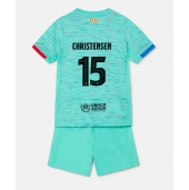 Maillot de football Réplique Barcelona Andreas Christensen #15 Troisième Enfant 2023-24 Manche Courte (+ Pantalon court)