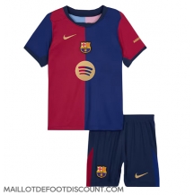 Maillot de football Réplique Barcelona Domicile Enfant 2024-25 Manche Courte (+ Pantalon court)
