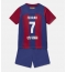 Maillot de football Réplique Barcelona Ferran Torres #7 Domicile Enfant 2023-24 Manche Courte (+ Pantalon court)