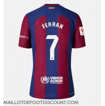 Maillot de football Réplique Barcelona Ferran Torres #7 Domicile Femme 2023-24 Manche Courte