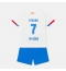 Maillot de football Réplique Barcelona Ferran Torres #7 Extérieur Enfant 2023-24 Manche Courte (+ Pantalon court)