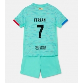 Maillot de football Réplique Barcelona Ferran Torres #7 Troisième Enfant 2023-24 Manche Courte (+ Pantalon court)