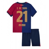 Maillot de football Réplique Barcelona Frenkie de Jong #21 Domicile Enfant 2024-25 Manche Courte (+ Pantalon court)