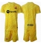 Maillot de football Réplique Barcelona Gardien de but Domicile Enfant 2024-25 Manche Courte (+ Pantalon court)
