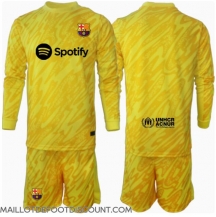 Maillot de football Réplique Barcelona Gardien de but Domicile Enfant 2024-25 Manche Longue (+ Pantalon court)