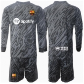 Maillot de football Réplique Barcelona Gardien de but Troisième Enfant 2024-25 Manche Longue (+ Pantalon court)