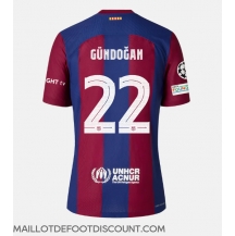 Maillot de football Réplique Barcelona Ilkay Gundogan #22 Domicile 2023-24 Manche Courte