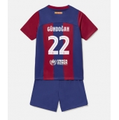 Maillot de football Réplique Barcelona Ilkay Gundogan #22 Domicile Enfant 2023-24 Manche Courte (+ Pantalon court)