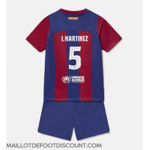 Maillot de football Réplique Barcelona Inigo Martinez #5 Domicile Enfant 2023-24 Manche Courte (+ Pantalon court)