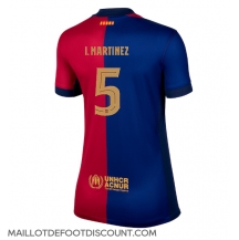 Maillot de football Réplique Barcelona Inigo Martinez #5 Domicile Femme 2024-25 Manche Courte