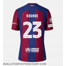 Maillot de football Réplique Barcelona Jules Kounde #23 Domicile 2023-24 Manche Courte