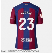 Maillot de football Réplique Barcelona Jules Kounde #23 Domicile Femme 2023-24 Manche Courte