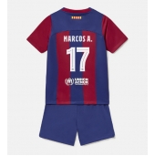 Maillot de football Réplique Barcelona Marcos Alonso #17 Domicile Enfant 2023-24 Manche Courte (+ Pantalon court)