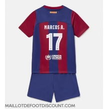 Maillot de football Réplique Barcelona Marcos Alonso #17 Domicile Enfant 2023-24 Manche Courte (+ Pantalon court)