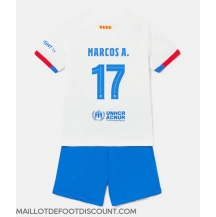 Maillot de football Réplique Barcelona Marcos Alonso #17 Extérieur Enfant 2023-24 Manche Courte (+ Pantalon court)