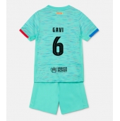 Maillot de football Réplique Barcelona Paez Gavi #6 Troisième Enfant 2023-24 Manche Courte (+ Pantalon court)