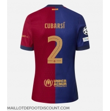 Maillot de football Réplique Barcelona Pau Cubarsi #2 Domicile 2024-25 Manche Courte