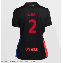Maillot de football Réplique Barcelona Pau Cubarsi #2 Extérieur Femme 2024-25 Manche Courte