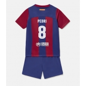 Maillot de football Réplique Barcelona Pedri Gonzalez #8 Domicile Enfant 2023-24 Manche Courte (+ Pantalon court)