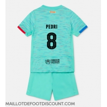 Maillot de football Réplique Barcelona Pedri Gonzalez #8 Troisième Enfant 2023-24 Manche Courte (+ Pantalon court)