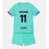 Maillot de football Réplique Barcelona Raphinha Belloli #11 Troisième Enfant 2023-24 Manche Courte (+ Pantalon court)