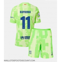 Maillot de football Réplique Barcelona Raphinha Belloli #11 Troisième Enfant 2024-25 Manche Courte (+ Pantalon court)