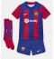 Maillot de football Réplique Barcelona Robert Lewandowski #9 Domicile Enfant 2023-24 Manche Courte (+ Pantalon court)