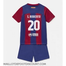 Maillot de football Réplique Barcelona Sergi Roberto #20 Domicile Enfant 2023-24 Manche Courte (+ Pantalon court)
