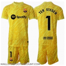 Maillot de football Réplique Barcelona Ter Stegen #1 Gardien de but Domicile Enfant 2024-25 Manche Courte (+ Pantalon court)