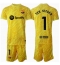 Maillot de football Réplique Barcelona Ter Stegen #1 Gardien de but Domicile Enfant 2024-25 Manche Courte (+ Pantalon court)