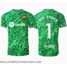 Maillot de football Réplique Barcelona Ter Stegen #1 Gardien de but Extérieur 2024-25 Manche Courte