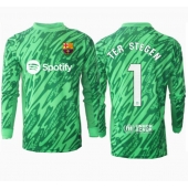 Maillot de football Réplique Barcelona Ter Stegen #1 Gardien de but Extérieur 2024-25 Manche Longue