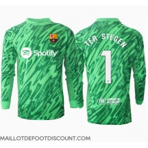 Maillot de football Réplique Barcelona Ter Stegen #1 Gardien de but Extérieur 2024-25 Manche Longue