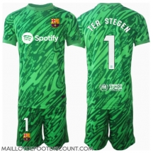 Maillot de football Réplique Barcelona Ter Stegen #1 Gardien de but Extérieur Enfant 2024-25 Manche Courte (+ Pantalon court)