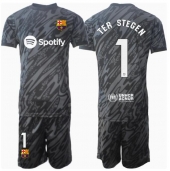Maillot de football Réplique Barcelona Ter Stegen #1 Gardien de but Troisième Enfant 2024-25 Manche Courte (+ Pantalon court)